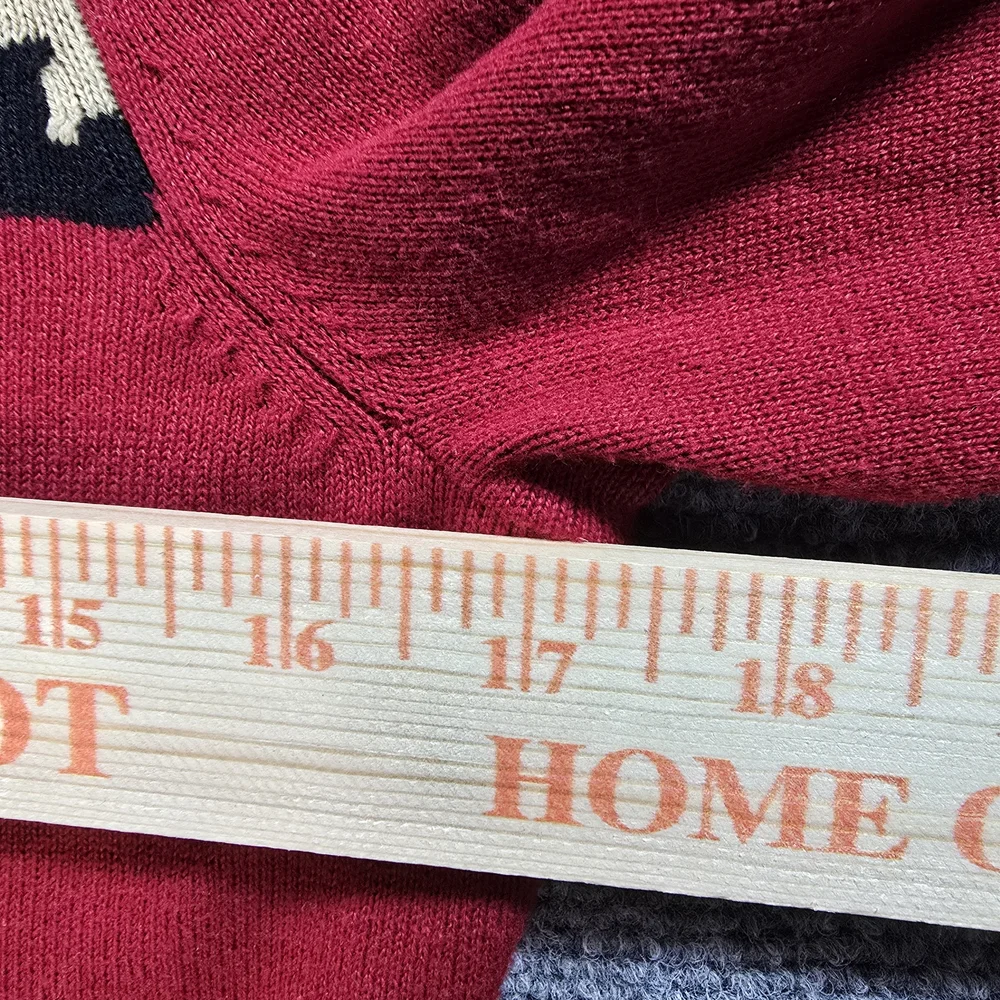 Ralph Lauren Vibrant Red Cotton Sweater Sz M - Picture 4 of 7